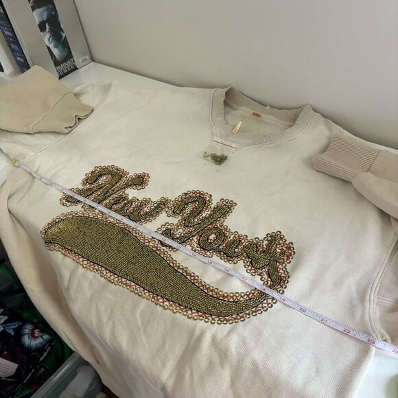 Free People Bali Drifter Sweatshirt Size XS $198 - Picture 9 of 13